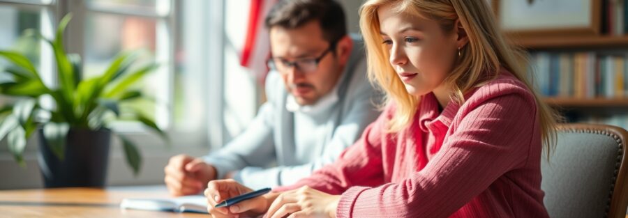 Personne âgée lisant un contrat d'assurance vie